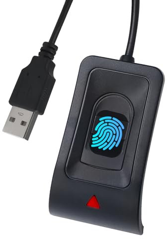 JIAN BOLAND Lecteur d'empreintes digitales USB pour PC pour Windows 10/11, Windows Hello Plug and Play, installation automatique du pilote avec câble d'extension de 1,5 m, fonctionnement sans mot de