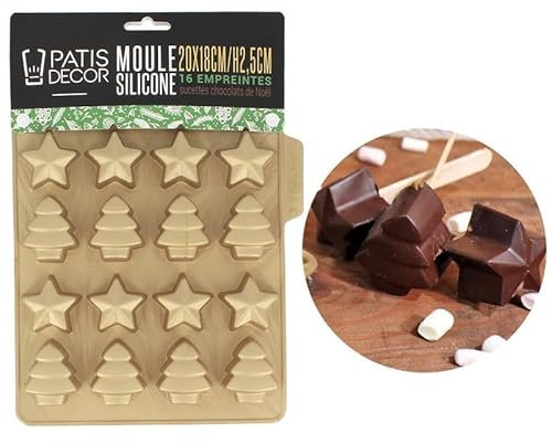 Moule sucette chocolat de Noël