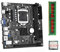 CALIBAN ITX H61 Desktop Motherboard + I3-2130 +1X DDR3 1600MHz 4G RAM CPU LGA 1155 Supporto fino a 16GB RAM Slot 100M Scheda di Rete Pezzi di Ricambio