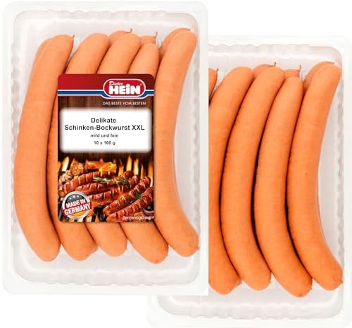 Bockwurst XXL geräuchert im Naturdarm 10x160g im Frischepack von Dieter Hein