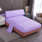 Meishida Juego de Sábanas 3 Piezas para Cama 90cm/135cm/150cm, Sábana Bajera Ajustable, Encimera, Funda de Almohada Color Liso (Cama 150cm, Lila)