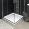 ZEYUAN Duschwanne, Lamellenwand, Dusche Komplett, Duschrückwand, Komplettdusche, Duschkabine, Duschtasse, Begehbare Dusche, Anti-Rutsch Weiß 80x80x4 cm ABS