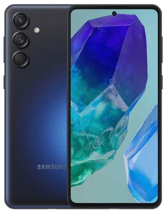 Samsung Galaxy M55 M556 5G DS 8/128GB Dark Blue - [Versione Tedesca, Spagnola, Francese, UK, Belga, Olandese, Danese, Finlandese, Norvegese, Svedese]