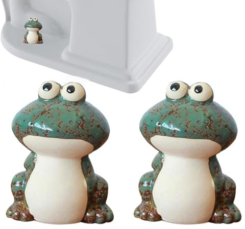 Toilet Bolt Caps, 2 Toilet Bolt Covers, Frog Toilet Bolt Caps, Frog Tollet Bolt Covers, Toilet Bolt Caps Decorative, Ceramic Frog Toilet Bolt, Toilet Screw Covers Bolt Caps for Toilet Base
