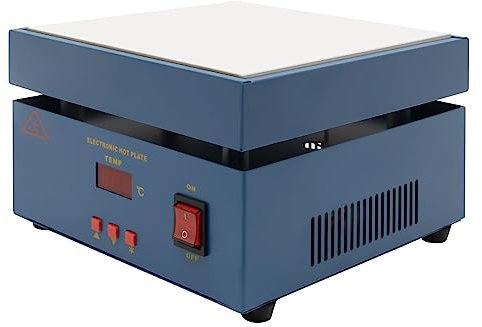 KEESUNG Vorwärmer Preheating Station, SMD PCB Preheater Vorwärmen Lötstation Schweißer Heizplatte LED-Mikrocomputer Elektronische Heizplatten-Vorheizstation Keramikheizplatte