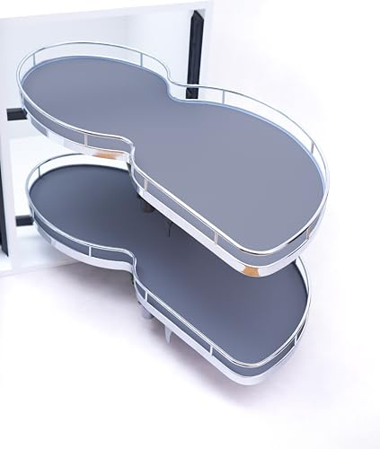 TMY Magic Corner Eckschrank Organizer Höhenverstellbarer Rechts 1000 mm | Ausziehbare Schublade Küche, Auszug Küchenschrank Soft-Close-Funktion, Teleskopschublade Ausziehbar für Küchen Schrank