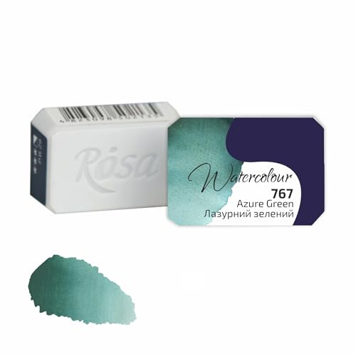 7 Artists Granulierende Aquarellfarbe Azurblau Grün – 1/1 Näpfchen Aquarellfarben Einzeln | Professionelle Hochwertig Künstler Aquarell Farben | Aquarellfarben Set Einzeln