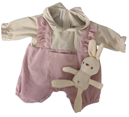 TTETTZ Puppenkleidung Aus Baumwolle für 40 cm Große Puppen Im Alter von 5–7 Und 8–10 Jahren, Weiche Puppenkleidung für Mädchen Im Alter von 40 cm