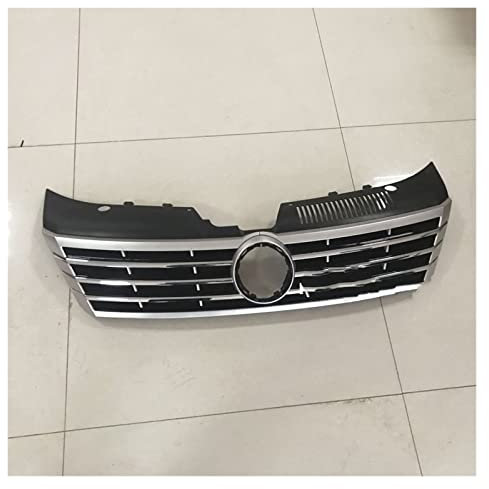 Auto Kühlergrill Auto Frontgrill Auto-Mittelgrill Frontstoßstange Mesh Grill Kühlergrills Für VW Für Passat CC 2013 2014 2015 2016 2017 Frontgrill(Silber)