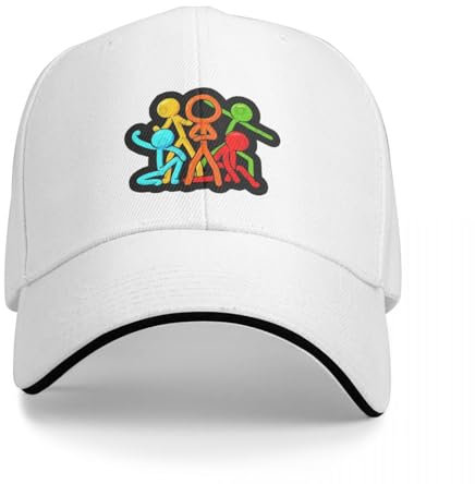 Alan Becker Verstellbare Baseballkappe Unisex Hip Hop Hut Anpassbar Polyester Freizeitmode