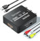 Setuact Convertitore da HDMI a AV, convertitore da HDMI a RCA, supporta PAL/NTSC per Apple TV, Roku, Fire Stick, Blu-ray, lettore DVD, TV precedente, proiettore, (con cavi RCA maschio)
