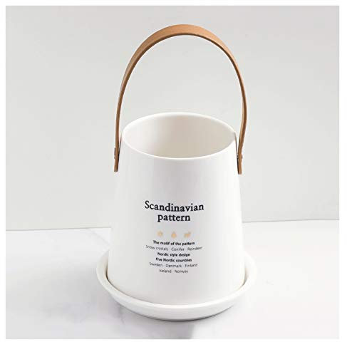 UHCPVHQQQ Estante for cuchillos, utensilios de cocina ligeros de lujo, soporte for palillos, soporte de almacenamiento de cubiertos de cerámica, cuchara, palillos, cesta, escurridor de cubiertos creat