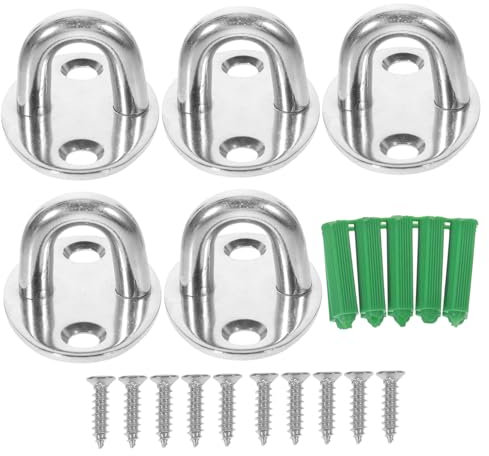 Warmhm 5stücke Edelstahl Haken Deckenplattenhaken Mit Schrauben Für Wandmontagehaken Klammerringplattenhaken Rostfrei Und Robust Für Pendelleuchten Und Deckenventilatoren