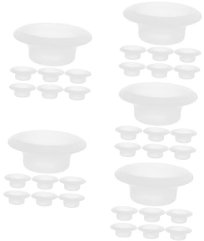 Cabilock 5 Sätze 5 Sets Flaschendichtung Glasflasche Silikon Unterlegscheibe Swing Bierflaschen Unterlegscheiben Flaschendichtungsdichtungen Bierflaschendeckel Dichtung 10 Stück * 5