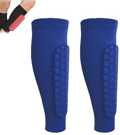 Shin Defender Shin Guards Kids, Shindefender Shinguardian Elite-Fits Naturally The Leg, Soccer Shin Guards Youth & Kids (Blue,S)