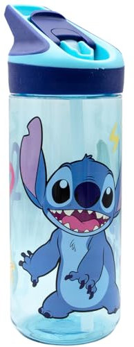 ms móvil shop Botella Reutilizable Ecozen Stitch Palms 620 ml | Diseño Colorido para Niños | Libre de BPA | Apertura Automática con Boquilla | Resistente y Ligera | Ideal para Cole y Actividades