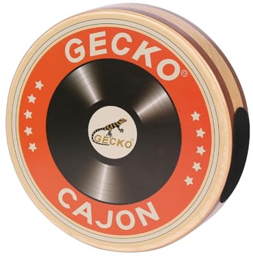 Gecko Cajon Holztrommel-Handtrommel-Single-Board-Percussion-Instrument mit Trage Tasche tragbare Box-Trommel für Anfänger auf Reisen Party Hand Drums Birke Wood Sapeli