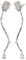 BESPORTBLE 2 Pièces clip d'oreille boucles d'oreilles clip boucle d'oreille rose boucle d'oreille pour les femmes délicat or rose agrafe boucle d'oreille chic bijoux d'oreille Zircon Silver
