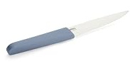 Woll – Cutting Edge Steakmesser 12 cm – Messer aus deutschem Edelstahl DIN 1.4116 – ergonomischer Griff blau – scharfes Fleischmesser für Steaks