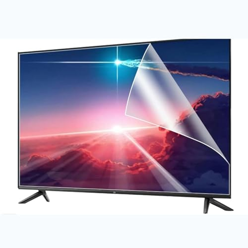 tyfuture Pellicola Protettiva per TV Opaca, Antiriflesso/Antiluce Blu/Pellicola AntiGraffio, Protezione dello Schermo Proteggi I Tuoi Occhi Tasso Antiriflesso Fino al 90%(55 inch 1221x689mm)