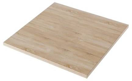 KOLM Laminat-Tischplatte | 90x90 cm | Sonoma Eiche | FSC-Zertifiziert | Robust