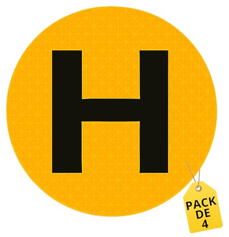 FRAVAST® Pack de 4 Pegatina Vehículo Histórico Homologada Interior/Exterior- Distintivo Vehículo Histórico 60mm diámetro