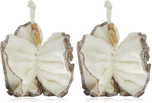 Croll & Denecke Fleur de douche en tissu éponge réalisé en fibres de bambou (Lot de 2)