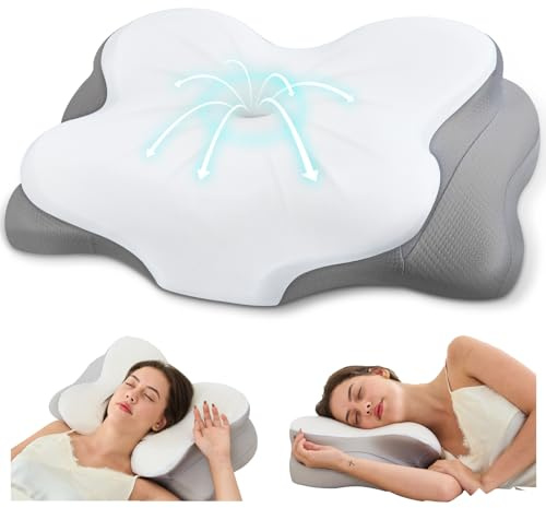 CosBed Nackenkissen Memory Foam, Kissen mit waschbarem Bezug