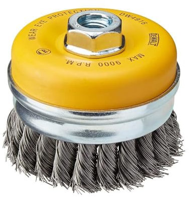 DEWALT Wire Cup Brush, Knotted, 4-Inch (DW4916)