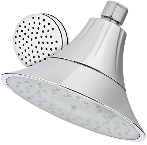 VivaSpring FSH25-CG Filtered Shower Head in Chrome Finish with Slate face and Wide Rain Spray | for softer skin and hair | 6 month filter FF-15 | Certified Filtration