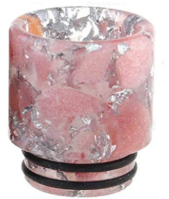 810 Punta de Goteo de Resina para RDT rta rdta como TFV8 Big Baby / TFV12 Prince/ijust 3 / ELLO Duro/Pharaoh Mini/ammit 25 / Creed RTA Atomizer,Sin Tabaco ni nicotina (Color : Pink Silver)