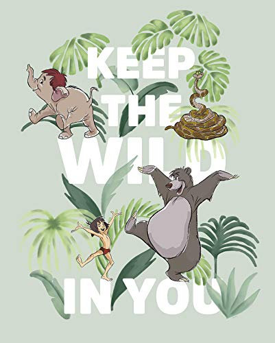 Komar Disney Wandbild Jungle Book Keep The Wild | Kinderzimmer, Babyzimmer, Dekoration, Kunstdruck | ohne Rahmen | WB090-40x50 | Größe: 40 x 50 cm (Breite x Höhe), Bunt