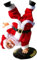 IBLUELOVER Weihnachtsdeko Singender Weihnachtsmann Tanzender Nikolaus Dekofigur mit Musik Spielzeug Weihnachtsdekoration Lustige Elektrisch Santa Claus Swinging Weihnachten Figur Geschenk