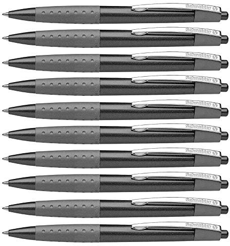 Schneider Loox Druckkugelschreiber, Strichstärke M (10er Set, Schwarz)