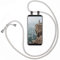 moex Handykette für Samsung Galaxy S8 Plus Hülle mit Band abnehmbar, Handyhülle mit Kette zum Umhängen, Handyband Kordel Umhängehülle, Necklace Handy Umhängeband, Silber