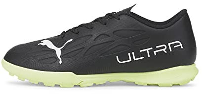 PUMA Ultra 4.4 TT Jr Fussballschuh, Black White-Fizzy Light, 38 EU