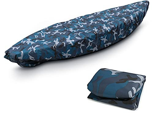 Shunfaji - Lona protectora para kayak, funda de barco resistente, resistente al polvo y duradera, utilizada para canoa de kayak de barco trasero (barco 2,7 m-3m)