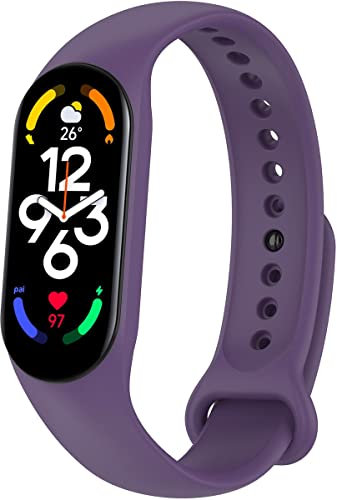 BBZ Mi Band 7 Correa,Correa de muñeca de silicona de repuesto compatible con Xiaomi band 7