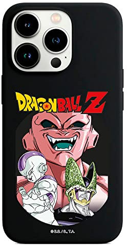 Personalaizer iPhone 13 Pro Case Black with a Dragon Ball Z Freeza Cell and Buu Design