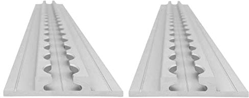 lasiprofi Airlineschiene Flügel unten: 65 x 11 mm, 2.000 mm, 4er Set | Zurrschiene | 200 cm | kompatibel mit Fittingen | Silber eloxiert | für Transporter, Wohnwagen, Sprinter UVM. | Aluminium | 2 m