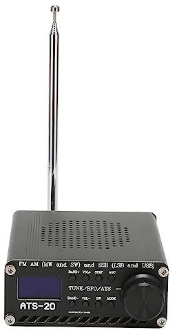Kurzwellenradio, ATS-20 Si4732 Allband-Funkempfänger mit SSB-Empfang, UKW-AM-MW-SW-Handfunkgerät, Eingebauter Akku, für Camping zu Hause Im Freien