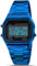 kieyeeno Digitale Armbanduhr, Quarz, 30 m, wasserdicht, digital, LCD-Zifferblatt, Herrenuhr mit Armband aus Kunstharz, multifunktional, LED-Hintergrundbeleuchtung, Kalender, Alarm, blau, Armband