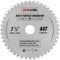 TCT19044TMPT Saxton TCT Multi Purpose Innovation Circular Saw Blade 190mm x 44T Wood and Metal fits Bosch Dewalt Ryobi Makita etc