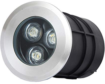 Faretto subacqueo incasso 1W/3W IP68 impermeabile faretti esterno incasso 12V&24V Tensione di sicurezza for scale, terrazze, corridoi, piscine ( Colore : Bianco caldo , Misurare : 75x100mm(24V) )