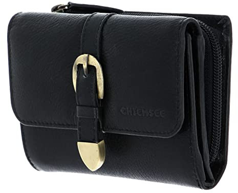 Chiemsee Leder Geldbörse Leather Wallet Black schwarz