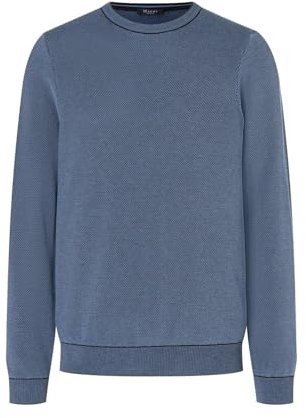 Maerz Herren Rundhals Biobaumwolle Pullover, Blue Grape, 58
