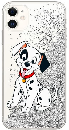 ERT GROUP mobile phone case for Apple Iphone 11 original and officially Licensed Disney pattern Dalmatian 006 optimally adapted to the mobile phone, with glitter overflow effect