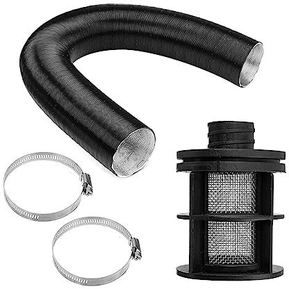 XQZMD Filtro Aria e Tubo di Aspirazione, 25 mm, con Clip per Riscaldamento Diesel Webasto, Kit di Riscaldamento Diesel per Aria di Parcheggio