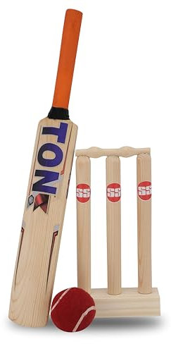 SS Cricket Set | Complete Cricket Gear Set for Kids | Size: One Size | Color: Multicolor | Material: Plastic | Complete Economy Cricket Set