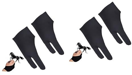 Operitacx 4 Stück nylon handschuhe nylon gloves Atmungsaktive Handschuhe Nylon-Handschuhe drawing glove Handschuhe für Lichtboxen Tablet-Handschuhe artist glove gewidmet Fingerhandschuhe